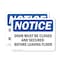 Signmission Door Must Be Closed And Secured Before Leaving, 5 in W x Rectangle, Vinyl Decal OS-2PACK-NS-D-35-L-11498 - alternate 1